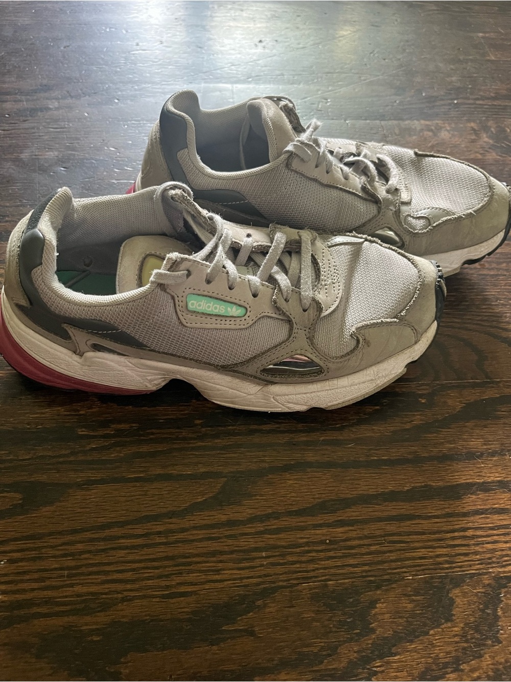 adidas Falcon Sneakers Gray/Pink Women’s 7.5